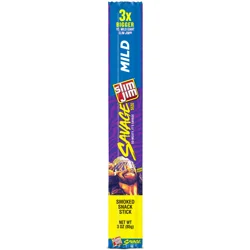 Slim Jim Smoked Mild Snack Stick Savage Size 3 oz