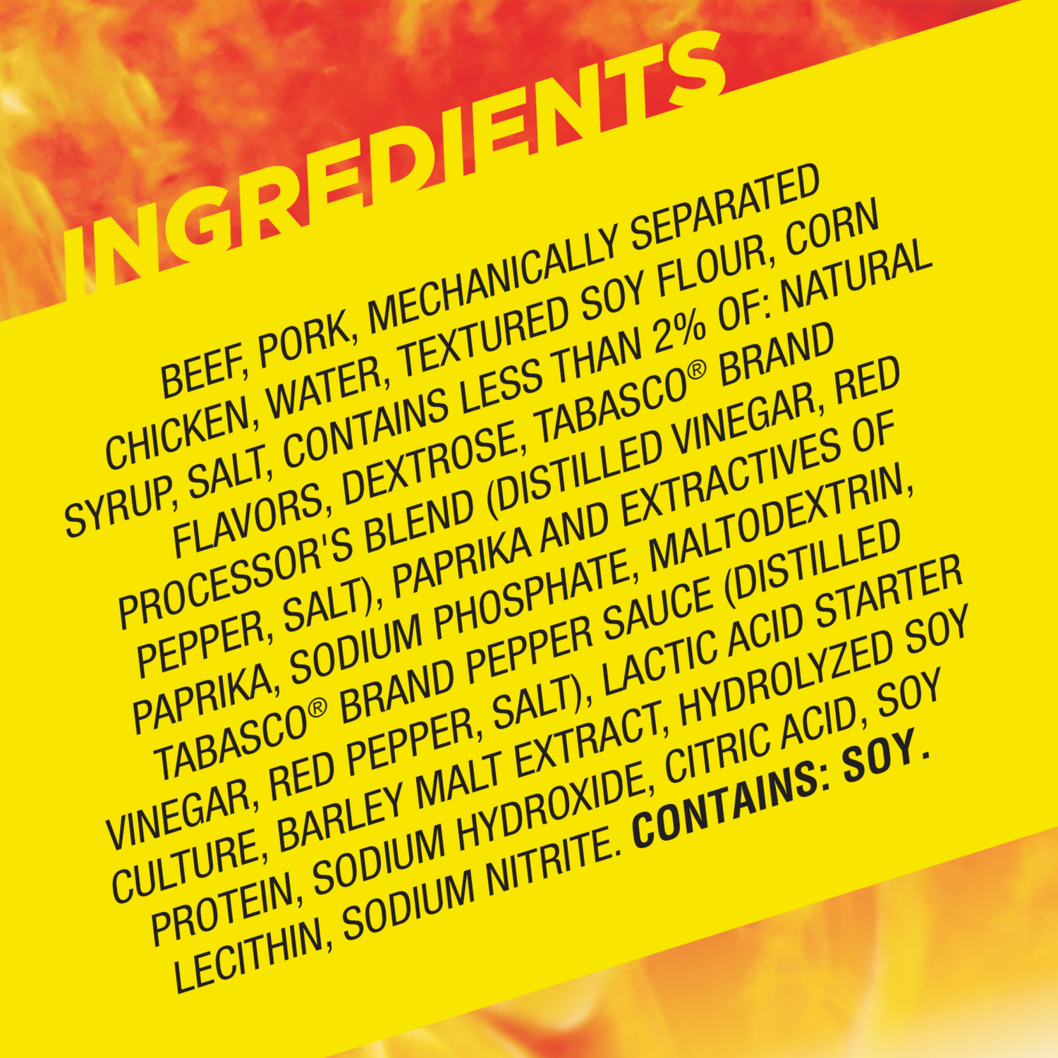 slide 2 of 6, Slim Jim Monster Size Tabasco Meat Stick, 1.94 OZ Meat Snacks, 1.94 oz