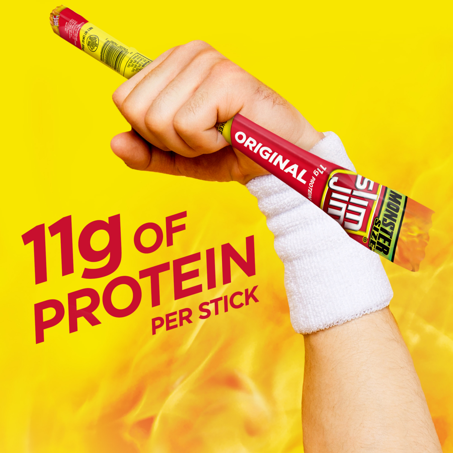 slide 3 of 6, Slim Jim Monster Size Original Meat Stick, 1.94 OZ Meat Snacks, 1.94 oz