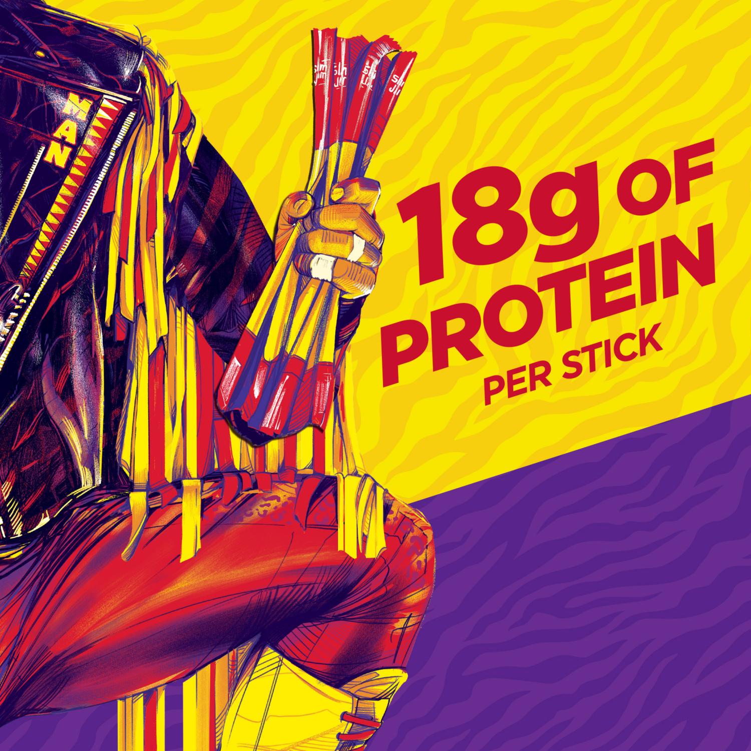 slide 3 of 6, Slim Jim Smoked Original Snack Stick Savage Size - 3 oz, 3 oz