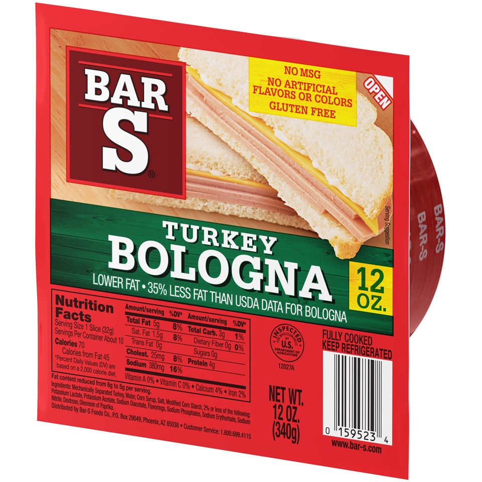 slide 5 of 7, Bar-S Bar S Turkey Bologna, 1 ct