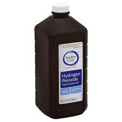 Signature Select/care Hydrogen Peroxide Topical Solution Usp First Aid Antiseptic - 32 Fl. Oz.
