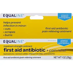 Signature Select/care Antibiotic Ointment Triple + Pain Relief First Aid Maximum Strength - 1 Oz