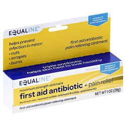 Signature Select/care Antibiotic Ointment Triple + Pain Relief First Aid Maximum Strength - 1 Oz