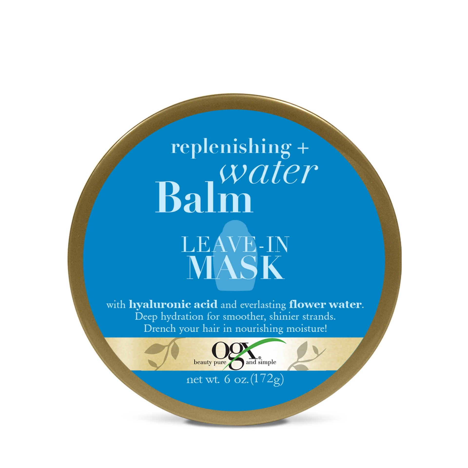 slide 1 of 5, OGX Replenishing + Water Balm Leave-In Mask, 6 Oz, 6 oz