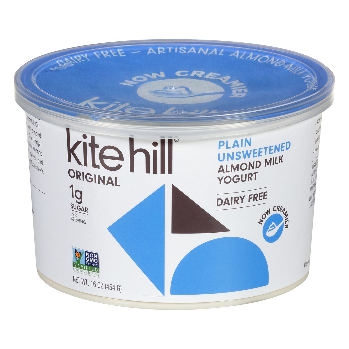 slide 1 of 5, Kite Hill Original Dairy Free Plain Unsweetened Almond Milk Yogurt 16 oz, 16 oz