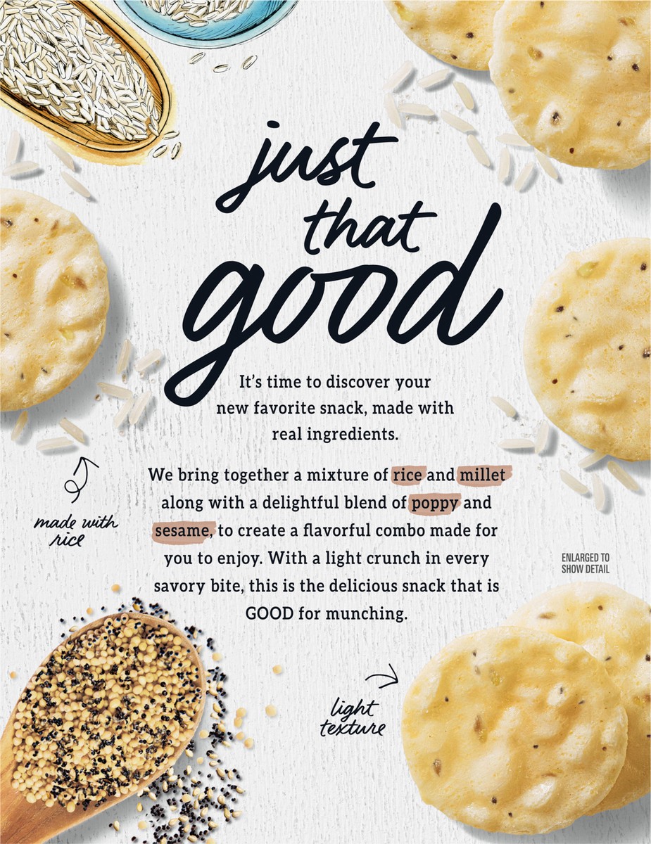 slide 10 of 13, GOOD THiNS Mixed Seed Rice Snacks Gluten Free Crackers, Snack Crackers, 3.5 oz, 3.5 oz