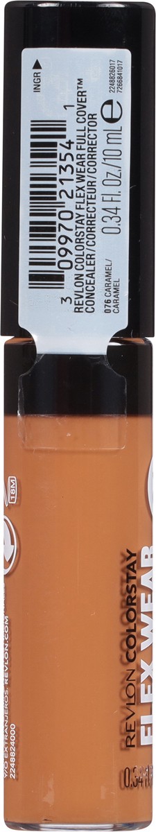 slide 10 of 12, Colorstay Flex Wear Full Cover Caramel 076 Concealer 0.34 fl oz, 0.34 fl oz