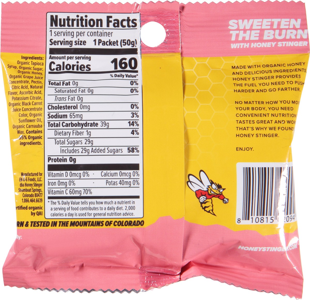 slide 7 of 14, Honey Stinger Pink Lemonade Energy Chews 1.8 oz, 1.8 oz