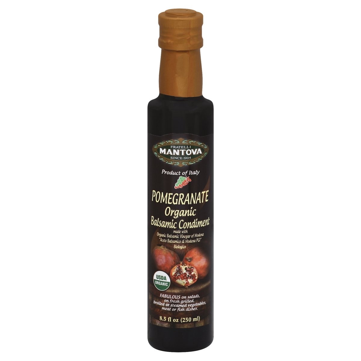 slide 1 of 1, Mantova Pomegranate Balsamic Condiment, 8.5 fl oz