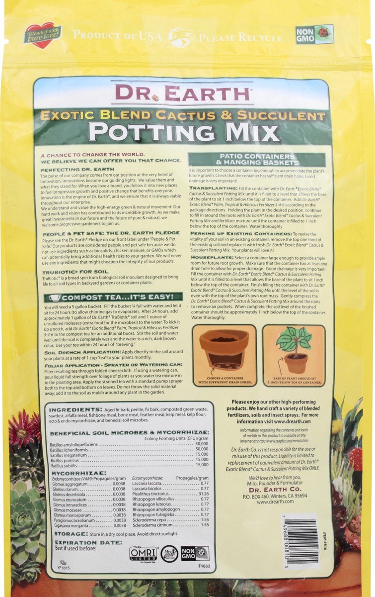 slide 2 of 7, Dr. Earth Potting Mix 9 qt, 9 qt