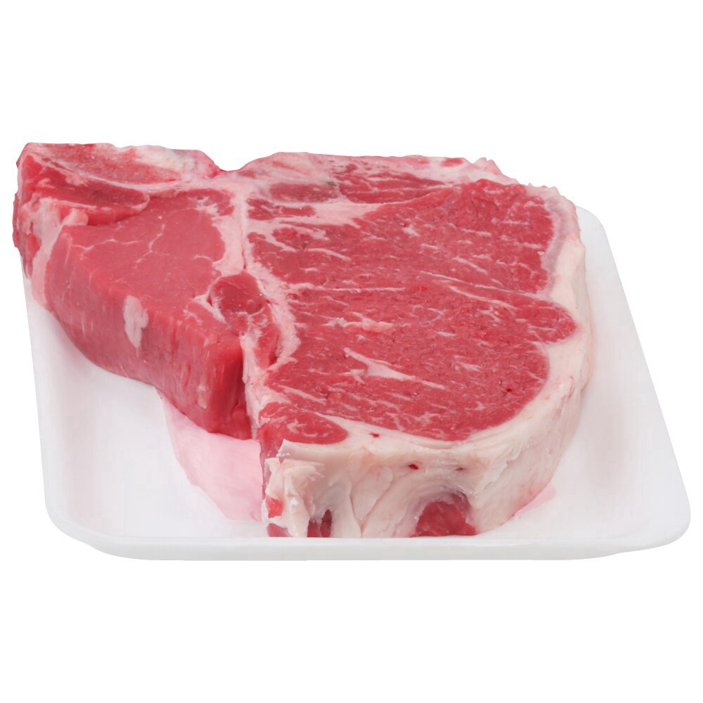 slide 1 of 1, Harris Teeter Rancher Tbone Steak, per lb