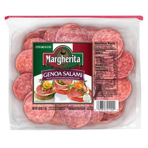 slide 1 of 1, Margeherita® sliced genoa salami, 5 oz