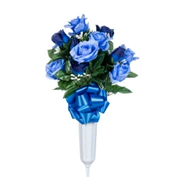 Rosebud Ger 23In Rosebud Memrial Vase - Ea