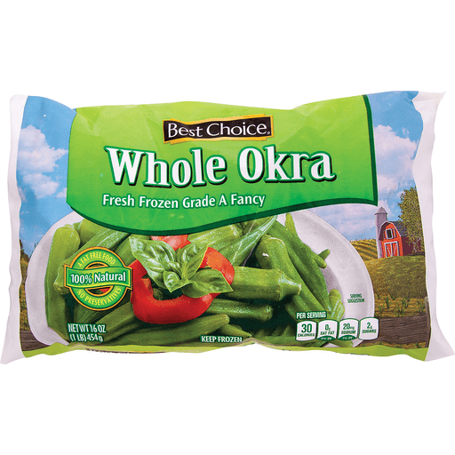 slide 1 of 1, Best Choice Whole Baby Okra, 16 oz