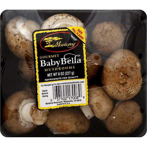 slide 2 of 2, Monterey Mushrooms, Gourmet, Baby Bella, 8 oz
