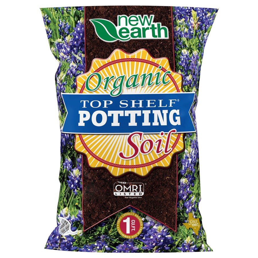 slide 1 of 1, New Earth Top Shelf Potting Soil, 1 cu ft