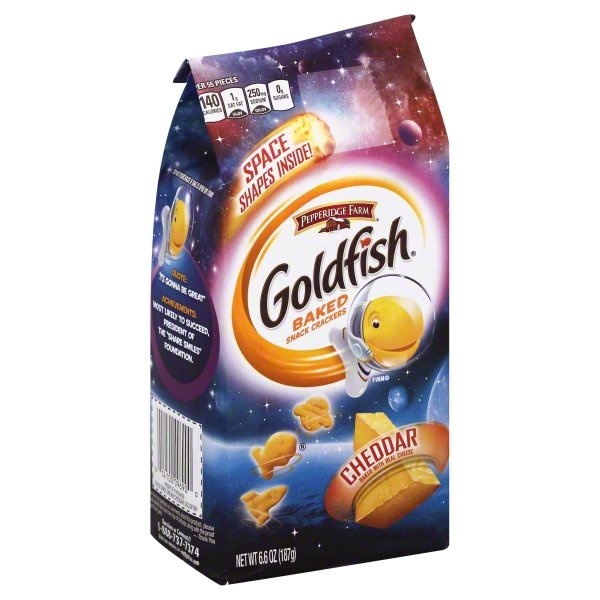 slide 1 of 5, Pepperidge Farm Goldfish Cheddar Space Adventures Baked Snack Crackers, 6.6 oz