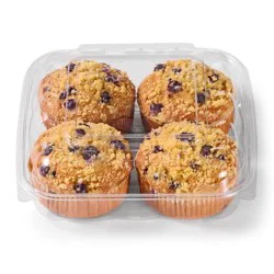 Hy-Vee Blueberry Muffins, 4 Ct.