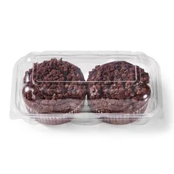 Hy-Vee Double Chocolate Chip Muffins, 2 Ct.