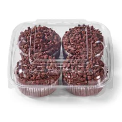 Hy-Vee Double Chocolate Chip Muffins, 4 Ct.