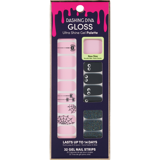 slide 1 of 1, Dashing Diva Gloss Press-On Gel Palette Nail Strips, 1 ct