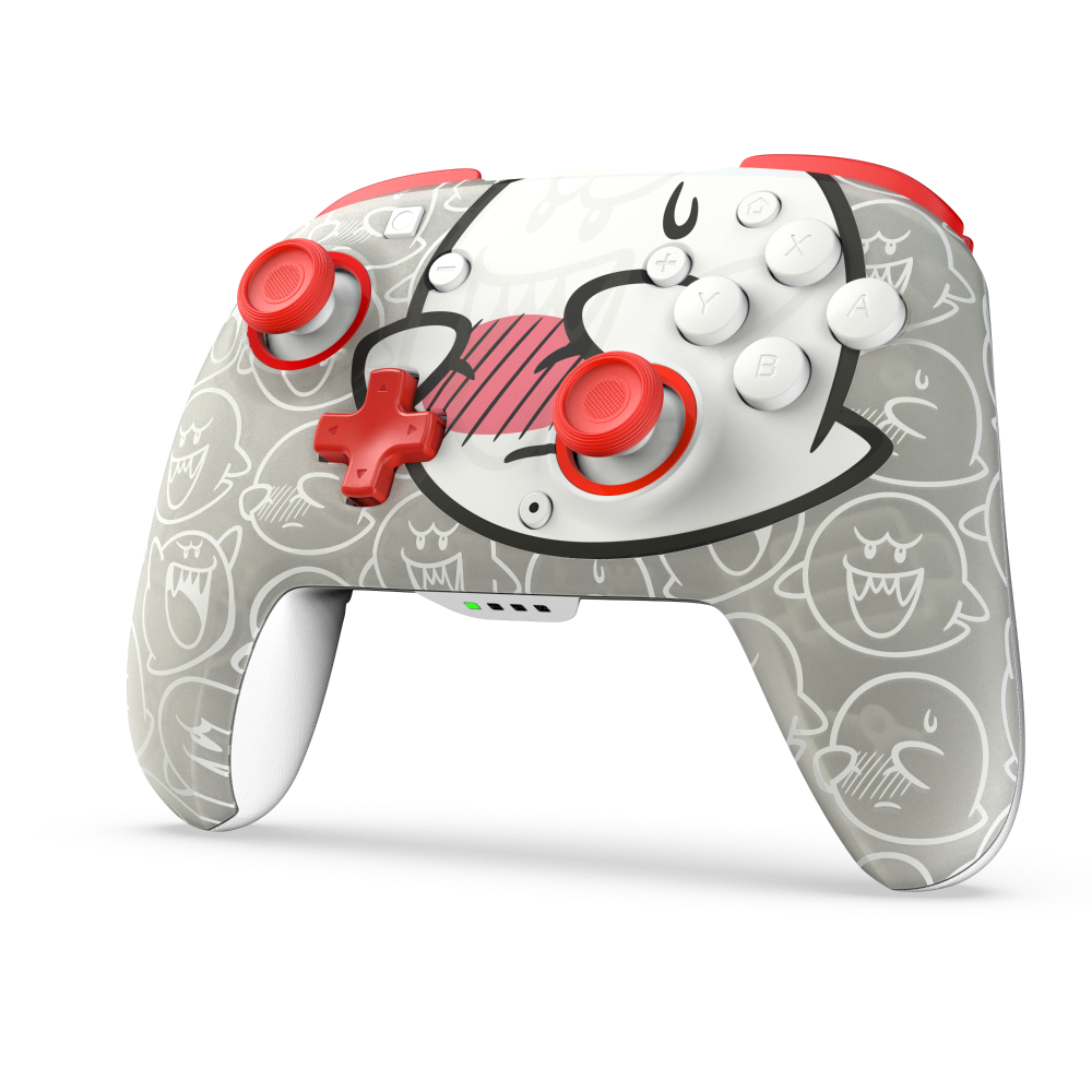 slide 3 of 6, PDP REMATCH™ GLOW Wireless Controller Boo Hoo with Motion Nintendo Switch/Switch Lite - OLED Model, 1 ct