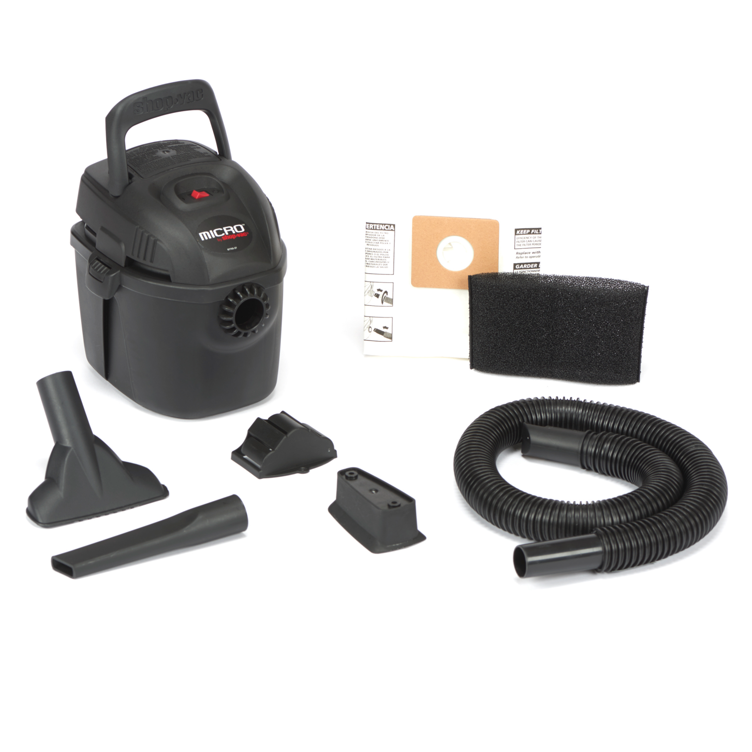slide 5 of 5, Shop-Vac SHOP VAC Shop-Vac 1.0 Peak HP Wet/Dry Vacuum with 1.25" Tools, 1 gal