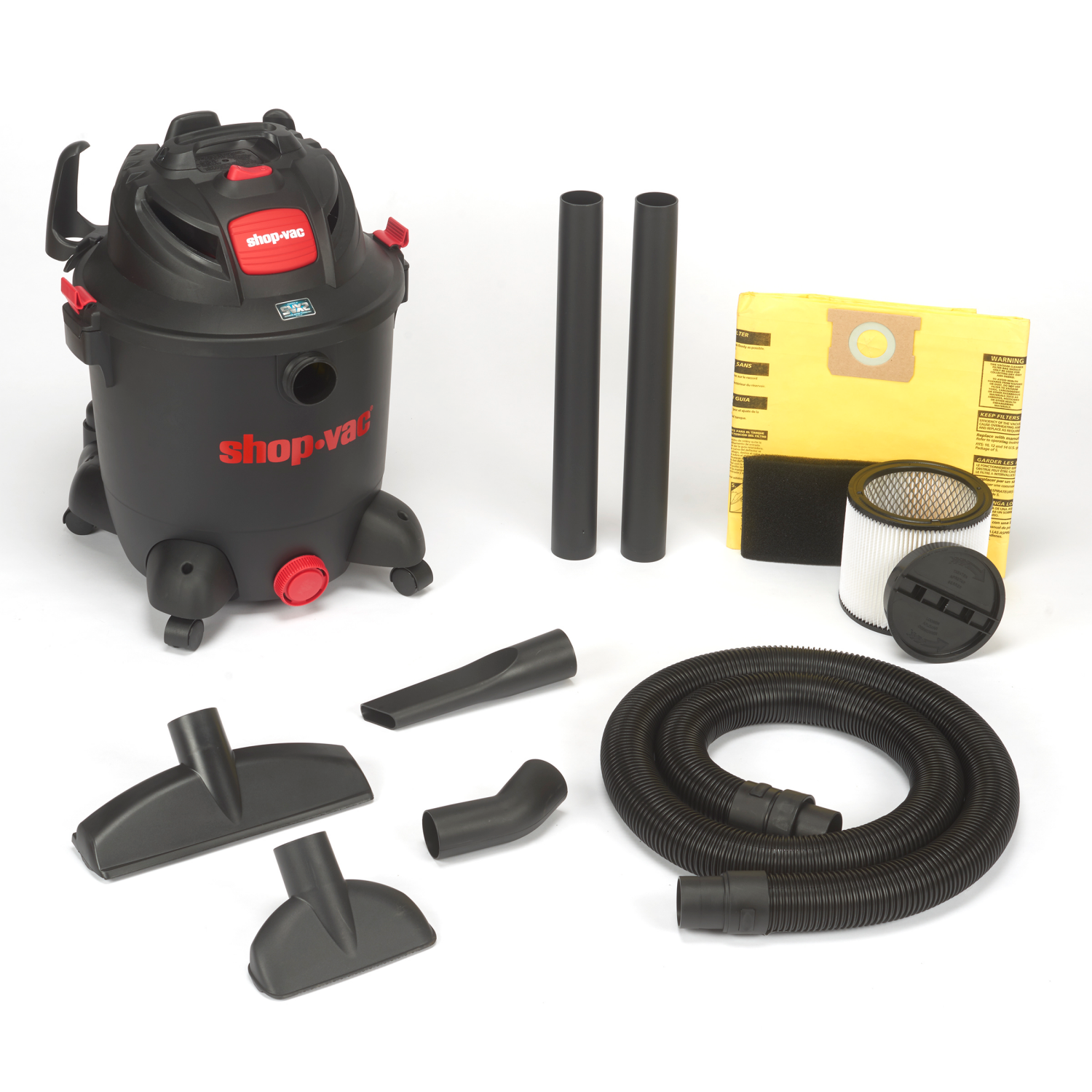 slide 5 of 5, Shop-Vac SHOP VAC Shop-Vac Poly 5.5 Peak HP SVX2 Wet/Dry Vacuum with 2.5" Tools, 12 gal