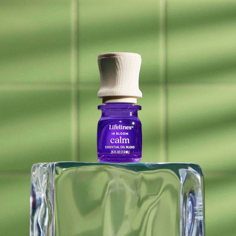 slide 3 of 7, Essential Oil Blend - In Bloom: Calm - Lifelines: 100% Pure, Relaxation Aroma, Precision Pump™, 1 ct