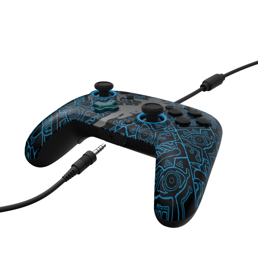 slide 5 of 5, PDP Sheikah Shoot Rematch Glow Wired Controller for Nintendo Switch, 1 ct