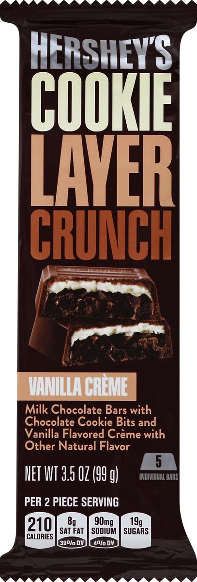 slide 5 of 5, Hershey's Cookie Layer Crunch Vanilla Creme Bar, 3.5 oz