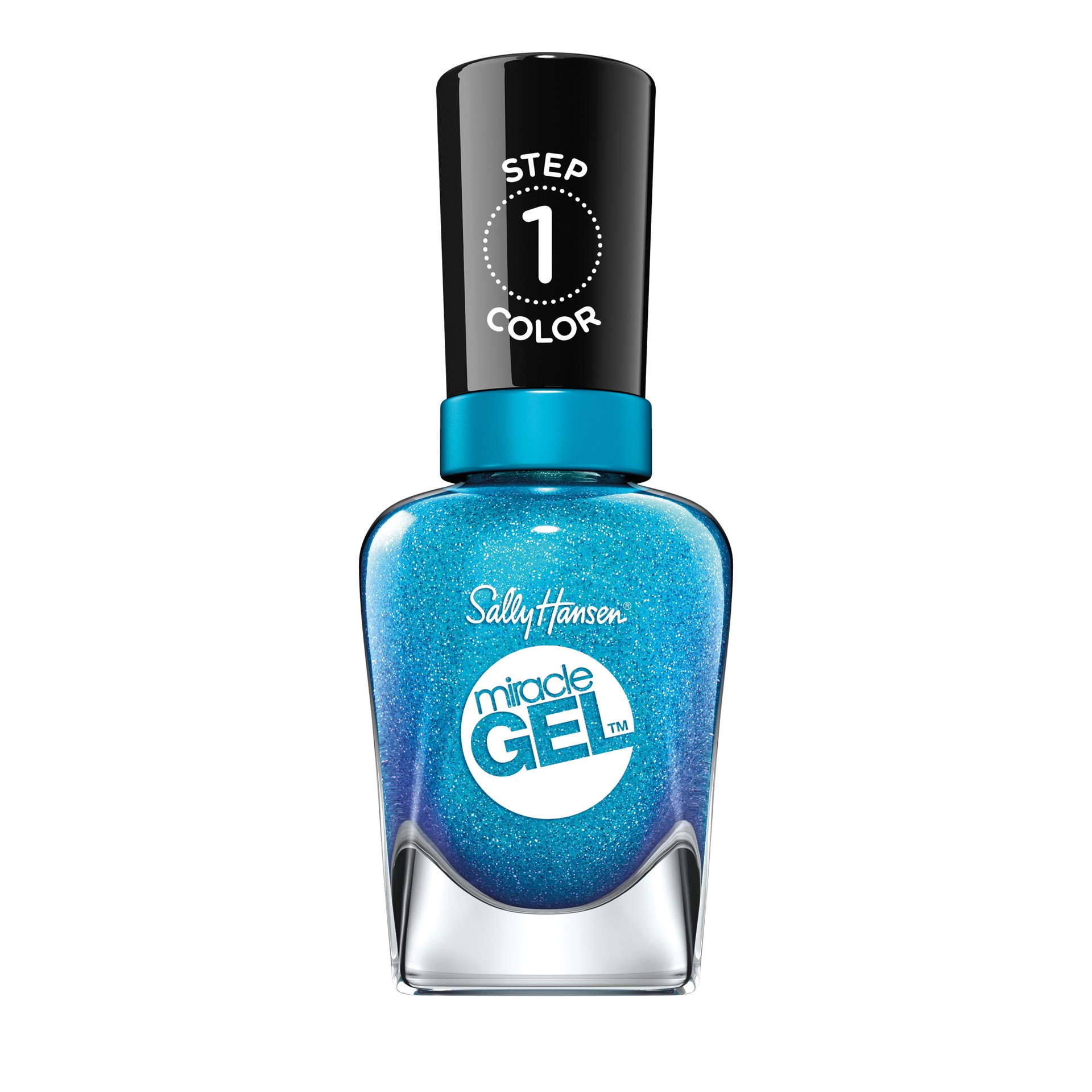 slide 1 of 3, Sally Hansen Miracle Gel Nail Polish - Flash-ionista - 0.5 fl oz, 0.45 fl oz