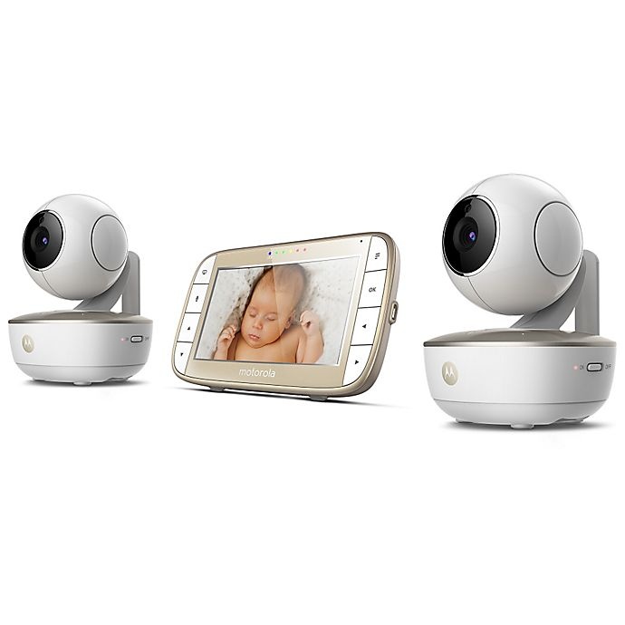 slide 2 of 4, Motorola MBP855CONNECT-2 HD Video Baby Monitor with WiFi and Two Cameras, 5 in