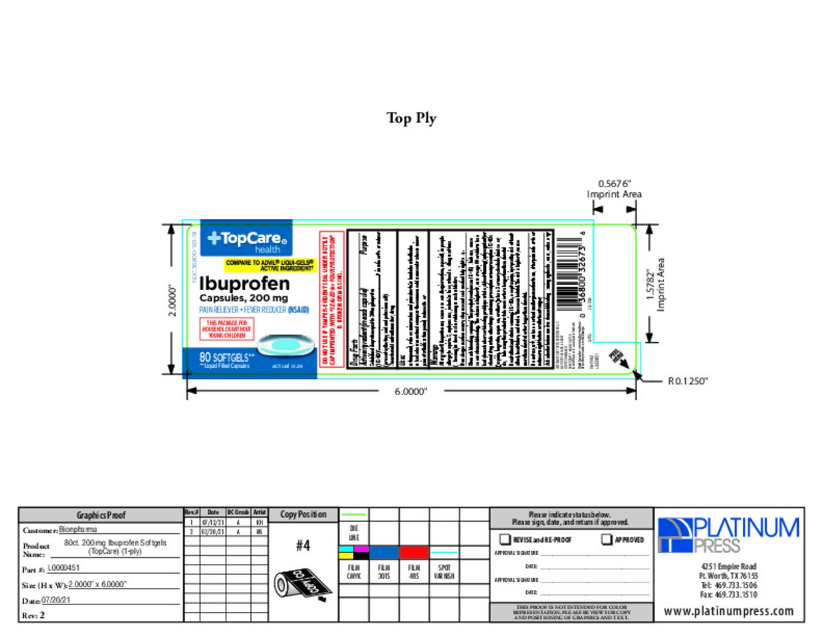 slide 14 of 15, Topcare Soft Gel Ibuprofen Non Crcbca, 80 ct