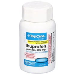 TopCare Health 200 mg Ibuprofen 80 Softgels