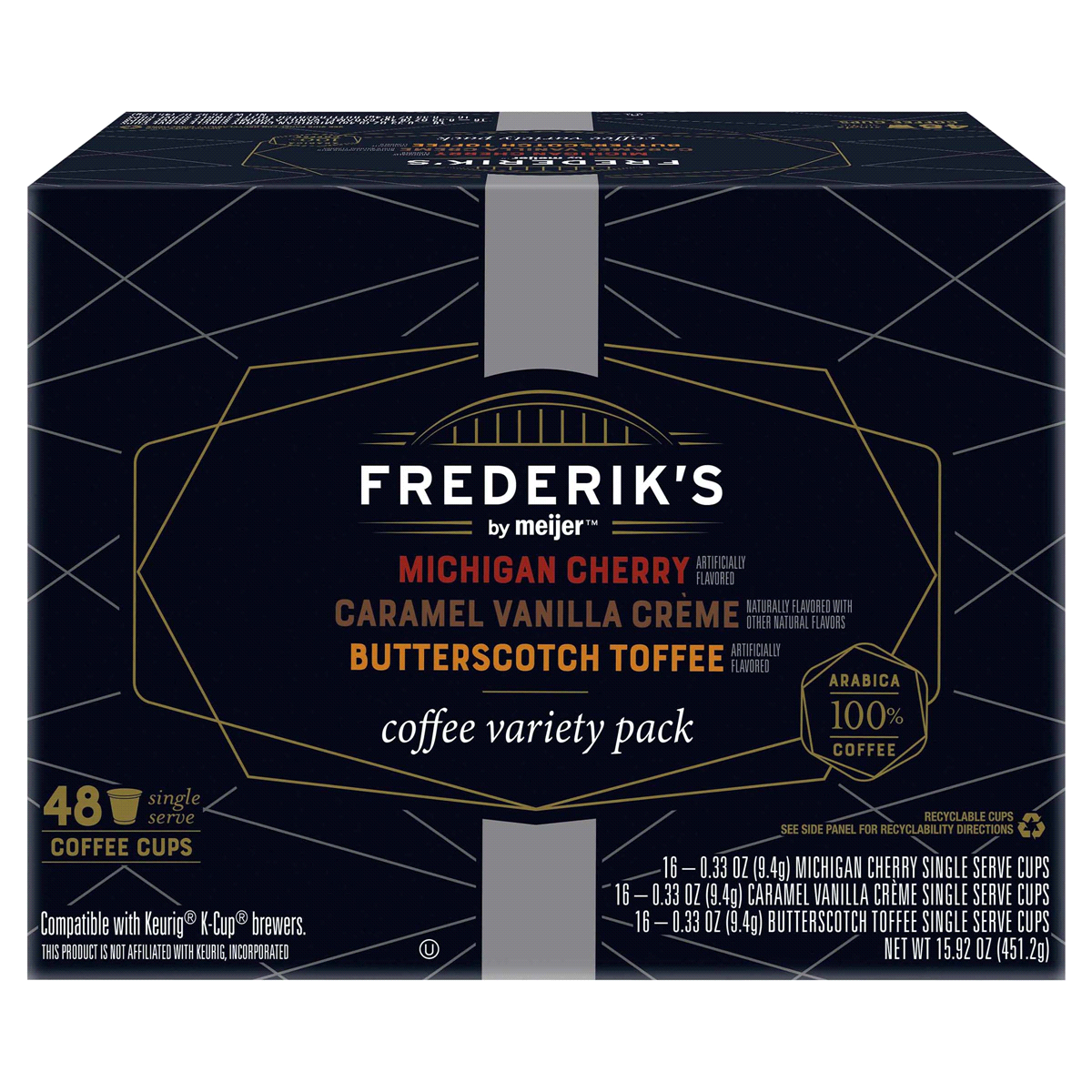 slide 1 of 29, Frederiks by Meijer Coffee Pods Flavor Variety Pack- 48 ct, 48 ct