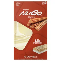 NuGo Original Churro Protein Bar 15 ct
