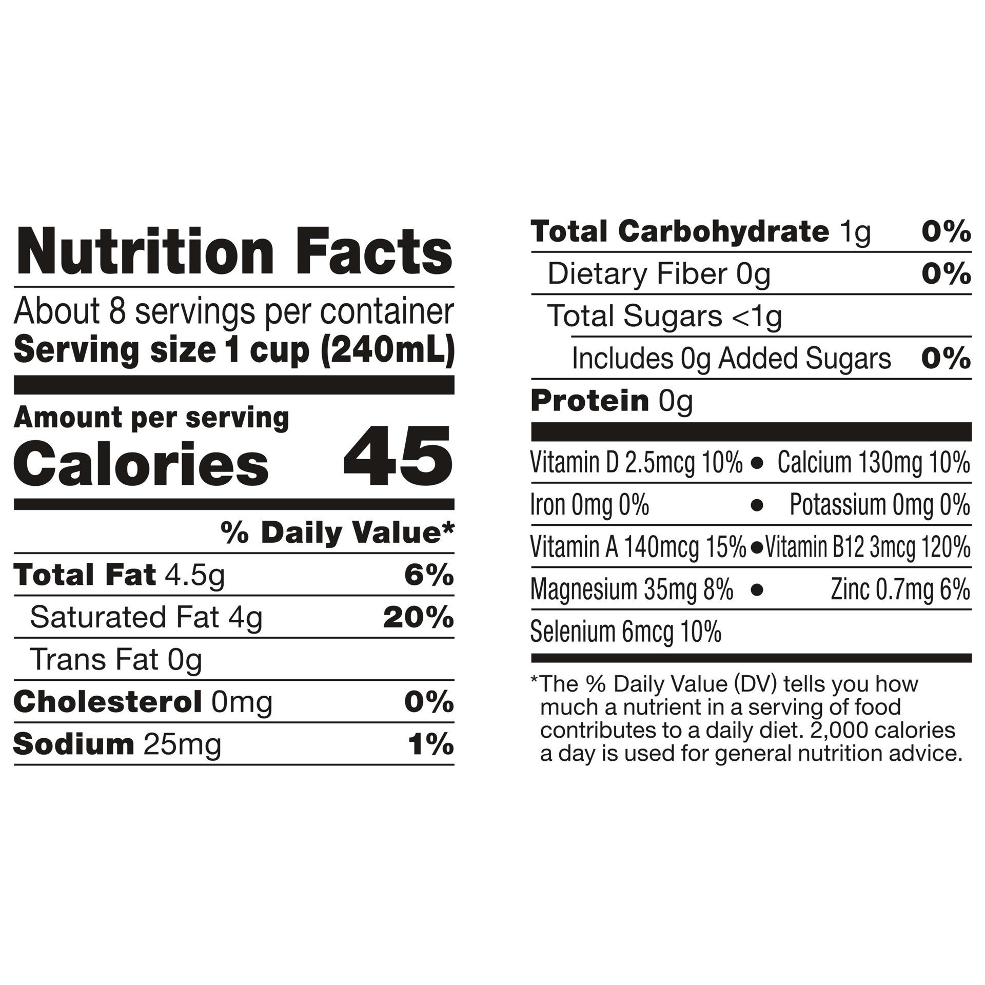 slide 4 of 5, So Delicious Dairy Free Coconut Milk, Unsweetened, Vanilla, Half Gallon, Vegan, Non-GMO Project Verified, 64oz., 64 fl oz