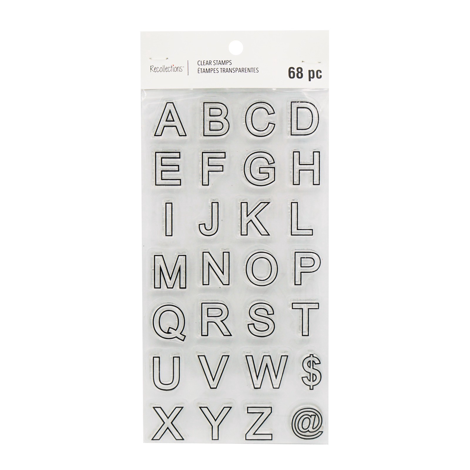 slide 3 of 6, Block Letter Clear Stamps By Recollections, 5 in x 4 in x 2 in