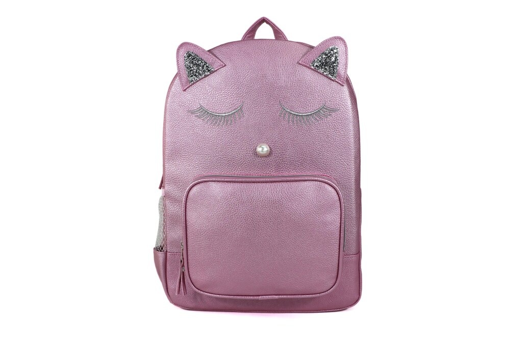 slide 1 of 1, Cudlie Fashion Backpack - Pink Cat, 1 ct