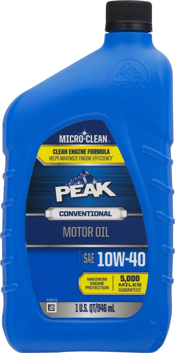 slide 9 of 11, Peak Sae 10W-40 Conventional Motor Oil 1 qt Container, 1 qt