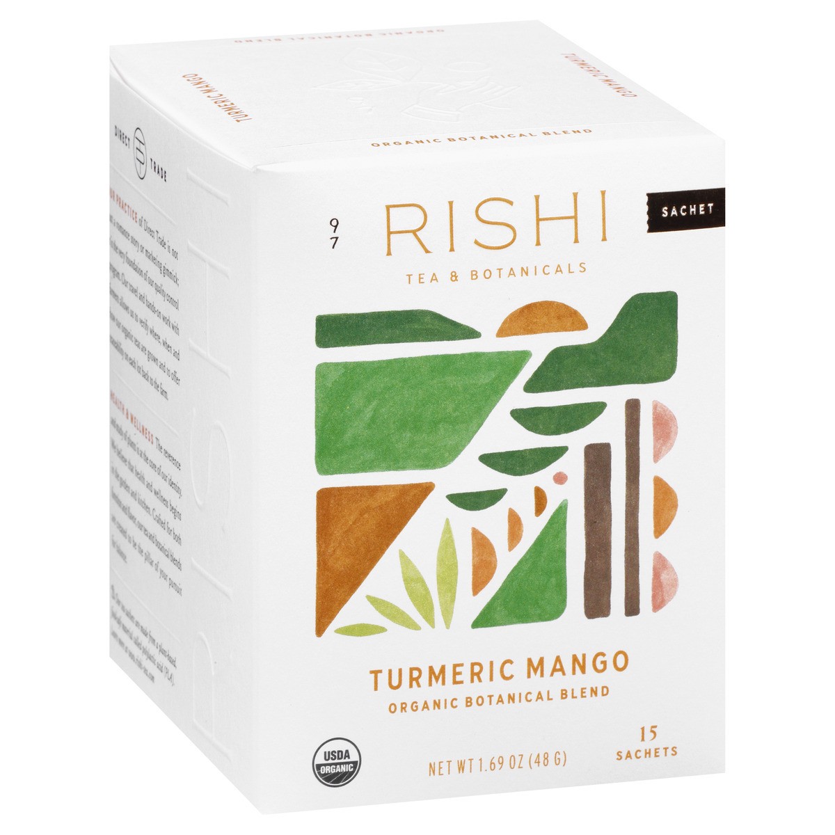 slide 12 of 12, Rishi Organic Sachets Turmeric Mango Green Tea - 15 ct, 15 ct