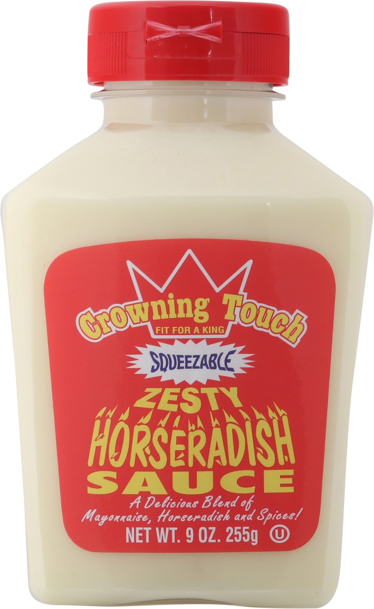 slide 2 of 12, Crowning Touch Zesty Squeezable Horseradish Sauce 9 oz, 9 oz