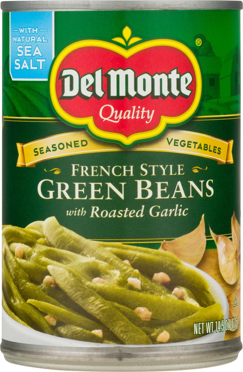 slide 9 of 12, Del Monte French Style Green Beans with Roasted Garlic 14.5 oz, 14.5 oz