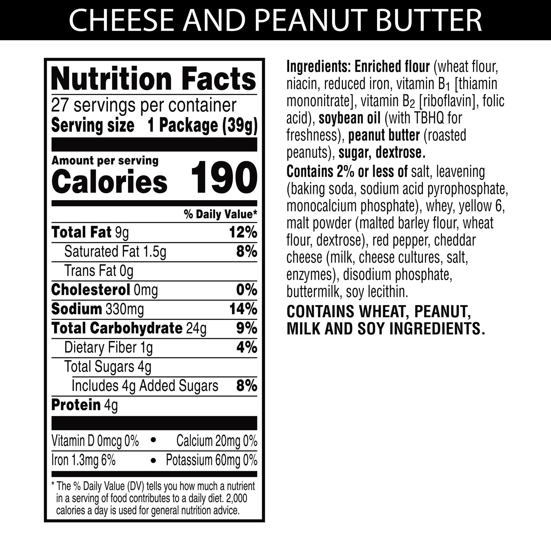 slide 2 of 5, Austin Sandwich Crackers, Peanut Butter on Cheese, 37.2 oz, 27 Count, 37.2 oz