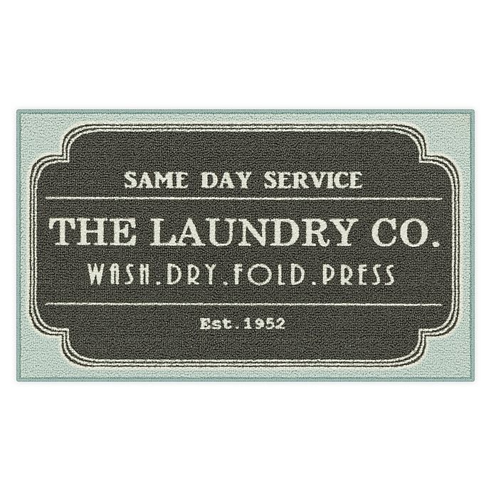 slide 1 of 7, Maples Spring Print Laundry 20 X 34'' Accent Rug - Grey'', 1 ct