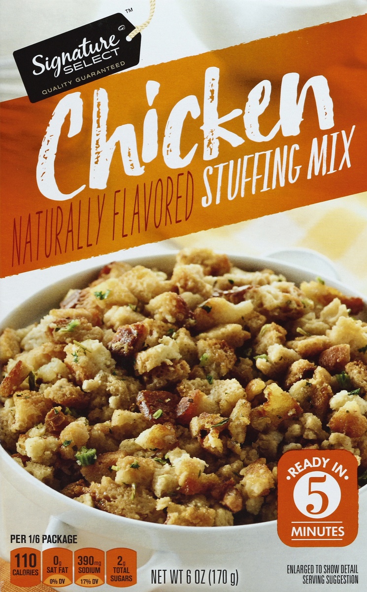 slide 2 of 4, Signature Select S Sel Stuffing Mix Chicken, 1 ct