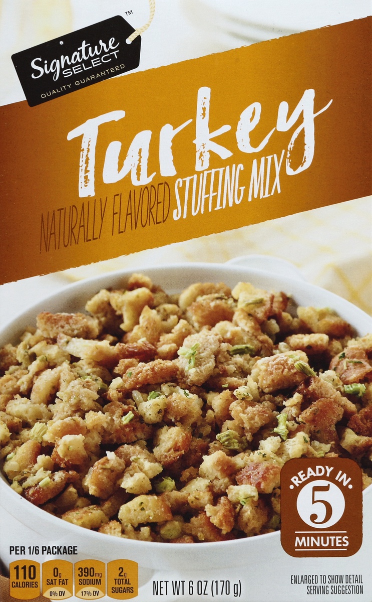 slide 2 of 4, Signature Select Stuffing Mix 6 oz, 