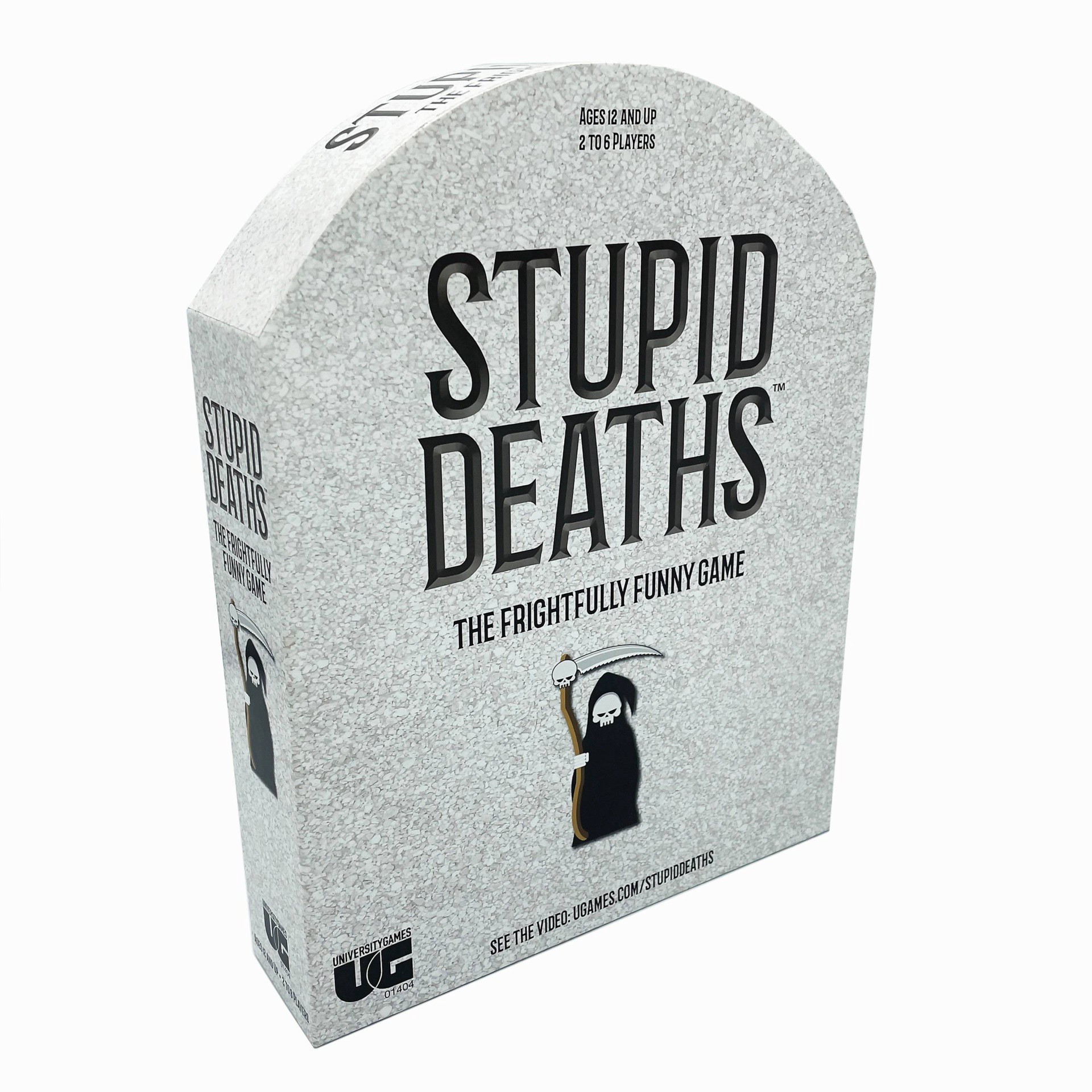 slide 1 of 5, University Games Stupid Deaths Board Game, 1 ct